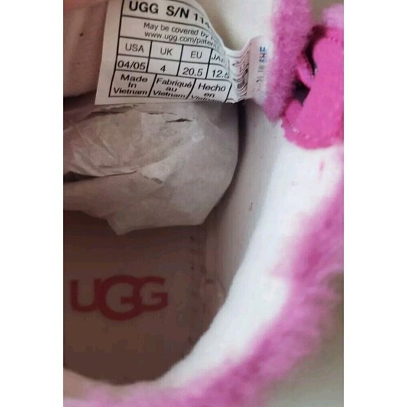NEW UGG GIRLS RENNON II BERRY SNEAKERS GIFT BOX  SZ 04-05 US /12 -18 MO - Picture 9 of 9